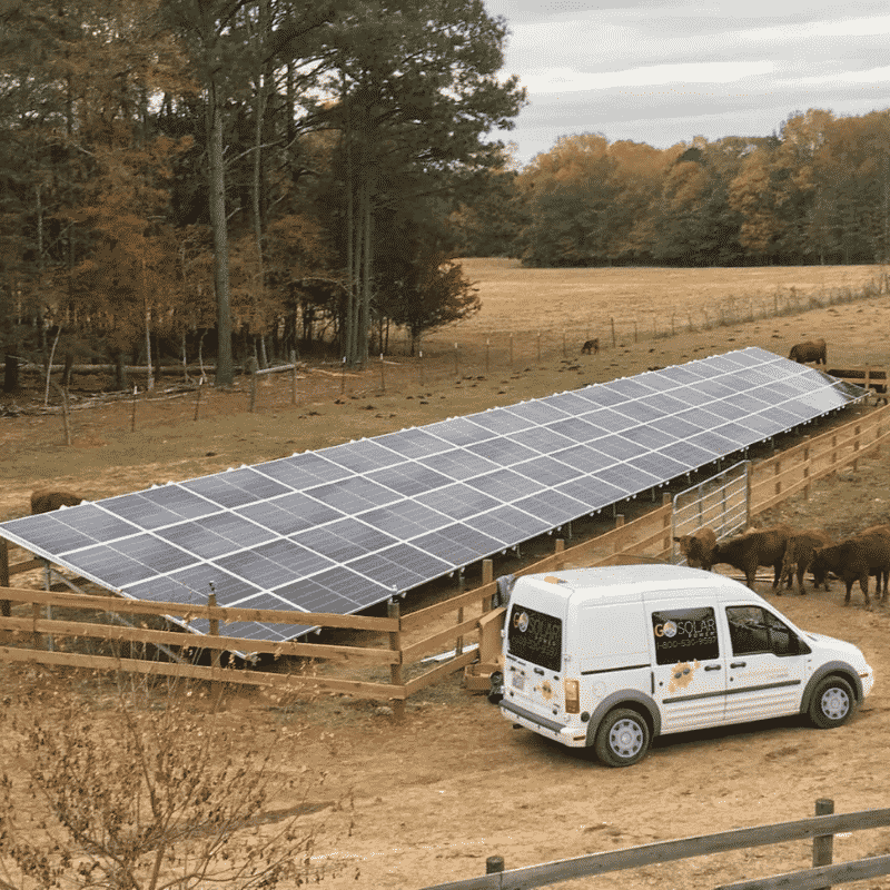 Solar Panel Ground Mount for Farm