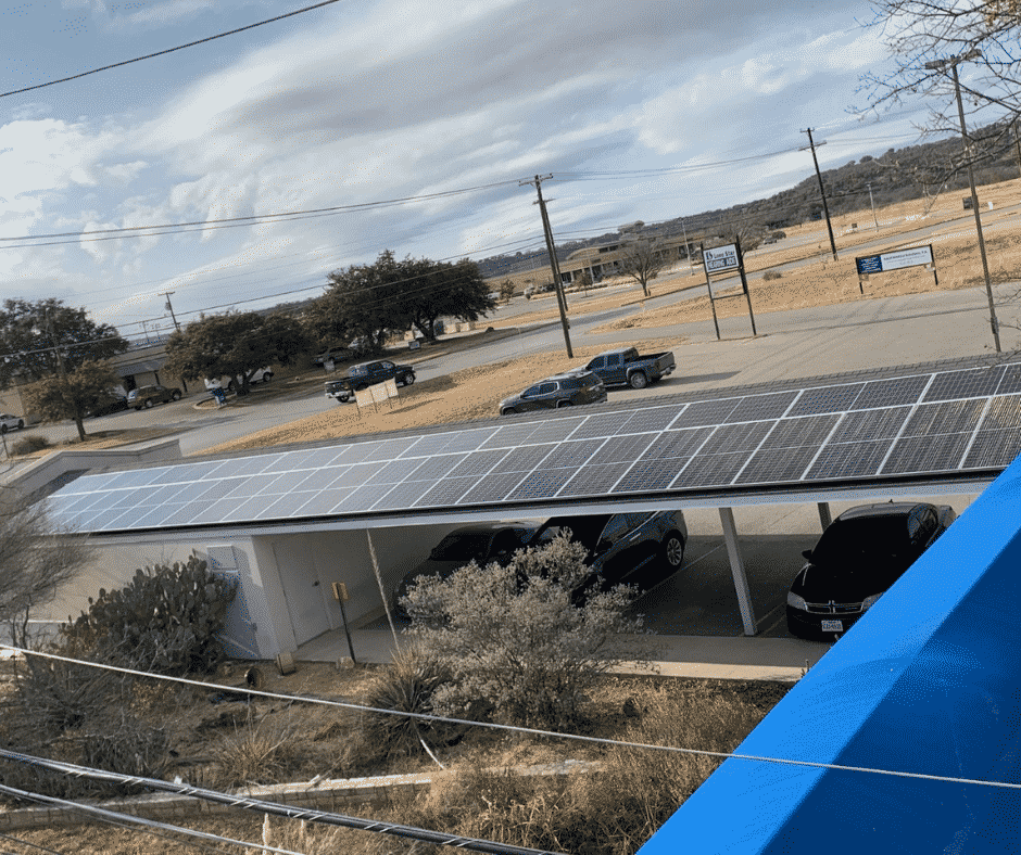 Solar Panels installed on Parking Structure