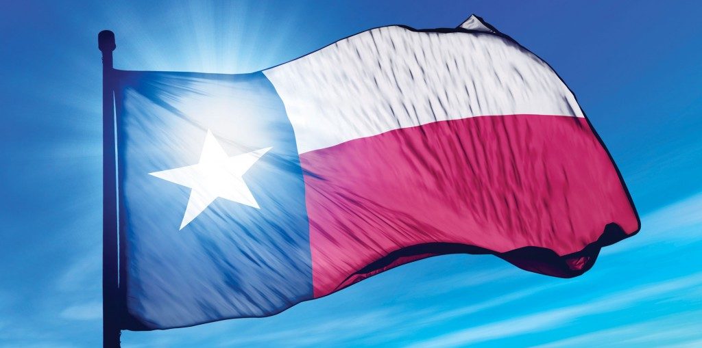 Texas Flag Go Solar Power